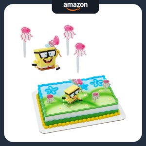 B0GD3145M5.jpg DecoPac SpongeBob Jellyfish Fields Cake Topper Set