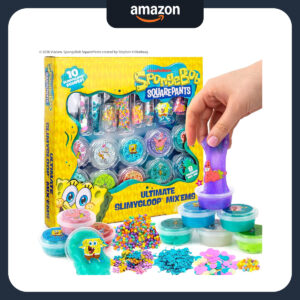 B0GFPN631N.jpg SpongeBob SLIMYGLOOP Mix'Ems Scented Slime Sensory Toy Kit