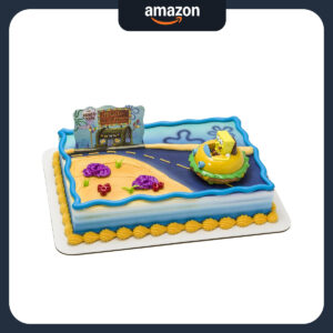 B0124T2ZSO.jpg SpongeBob SquarePants Krabby Patty Cake Topper Party Set