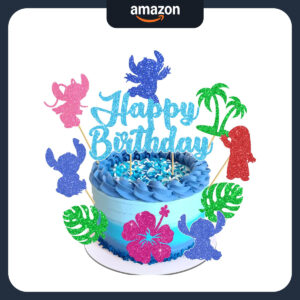 B0DRN7B5LQ.jpg 10pcs Glitter Cartoon Character Cake Toppers for Birthdays