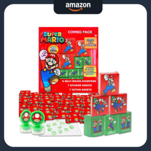 B0DCQC1GYF.jpg Super Mario Party Favors Bundle for 20 Kids Birthday Guests