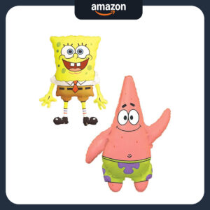 B0C3M2T8M6.jpg Toyland SpongeBob SquarePants and Patrick Star Foil Balloons