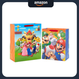 B0CV8L7MG7.jpg Super Mario Brothers Gift Bags for Party Favors (2-Pack)