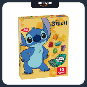 B0DNRM5XTY.jpg Disney Stitch Fruit Flavored Snacks, 10-Count Pouch Pack