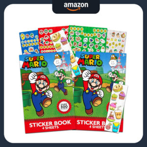 B00VF2FOYE.jpg Super Mario Stickers Party Favor Packs - Over 600 Count