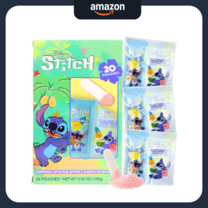 B0FTB6TK7M.jpg Disney Lilo and Stitch Strawberry Dipping Sticks Candy 20ct