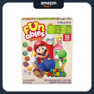 B08W8F9BLW.jpg Funables Super Mario Fruit Flavored Snacks, 10 Count Pack