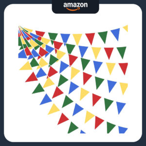 B0CDPV8DLV.jpg Super Mario Themed Fabric Pennant Banner for Kids Birthday Party