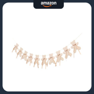 B0F3C9J9DW.jpg We Can Bearly Wait Garland: Neutral Boho Teddy Bear Decor