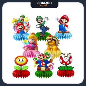 B0FQ4XP7FG.jpg 8Pcs Mario Table Centerpiece Set for Birthday Party Decor