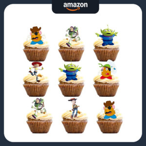 B0CRQYN2ZX.jpg 24-Piece Toy Story Cake Topper Set for Kids Birthday Parties