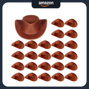 B0DLK62SXZ.jpg 24-Piece Mini Cowboy Hat Set for Toy Story Party Decorations