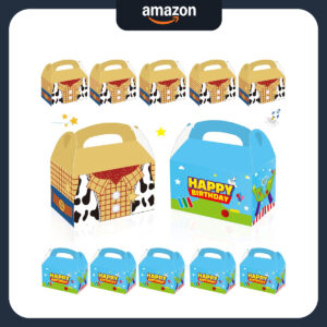B0FDK8MZDX.jpg Toy Story Party Favor Boxes: 16-Pack Birthday Goodie Bags