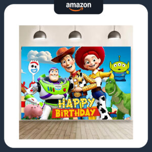 B0FV8J5YHL.jpg Toy Story Inspired Birthday Backdrop for Kids Party (5x3ft)
