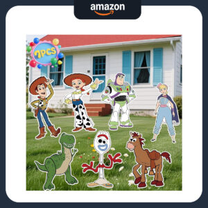 B0F4XYCL7R.jpg Toy Story Inspired Happy Birthday Yard Signs - 7-Piece Set