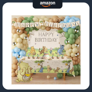 B0FN7MHYQ9.jpg Winnie the Pooh Birthday Party Decoration Set - 149 Piece Kit