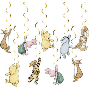 B0DT1L1X81.jpg 18-Piece Classic Winnie the Pooh Baby Shower Decoration Set