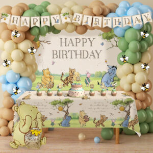 B0FN7MHYQ9.jpg Winnie the Pooh Birthday Party Decoration Set - 149 Piece Kit