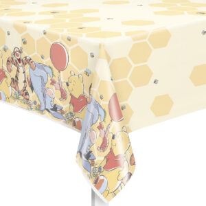 B07YLNFRBD.jpg Winnie the Pooh Rectangular Plastic Table Cover (54" x 84")
