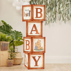 B0CYRMGT2M.jpg Classic Winnie the Pooh Baby Shower Decoration Set