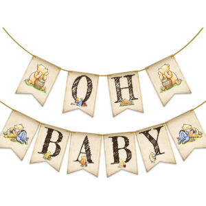 B0CVW3PRC4.jpg Classic Winnie the Pooh Baby Shower & First Birthday Banner