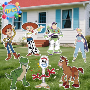 B0F4XYCL7R.jpg Toy Story Inspired Happy Birthday Yard Signs - 7-Piece Set