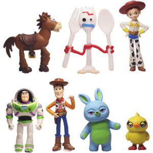 B08255CXSP.jpg 7-Piece Toy Story Cake Topper Set for Birthday Decorations