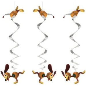 B07RWKVT12.jpg Toy Story Slinky Dog Hanging Swirl Decorations, 26-inch, 3 Pcs