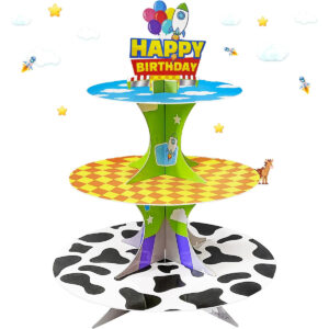 B0B774Y353.jpg 3-Tier Toy Story Cupcake Stand for Birthday Party Desserts