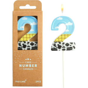 B0DDJQFG9F.jpg Toy Story Inspired Number 2 Birthday Cake Candle for Parties