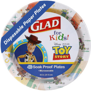 B0CN775YXJ.jpg Glad for Kids Toy Story Paper Plates, 8.5 Inch, 40 Count