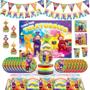 B0DX7H3Y6R.jpg Teletubbies Birthday Party Supplies Set for 16 Guests