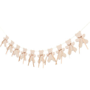 B0F3C9J9DW.jpg We Can Bearly Wait Garland: Neutral Boho Teddy Bear Decor