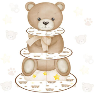 B0CZKT9918.jpg 3-Tier Teddy Bear Cupcake Stand for Baby Shower Desserts