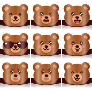 B0CZP4DCR8.jpg 24 Pcs Teddy Bear Party Hats for Kids Birthday Decorations