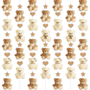 B0FBWFQFL4.jpg Teddy Bear Birthday Party Decorations: 8-Piece Garland Set