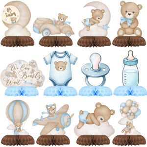 B0D8YCBNQY.jpg Balloon Bear Party Centerpiece Set for Birthday Table Decor