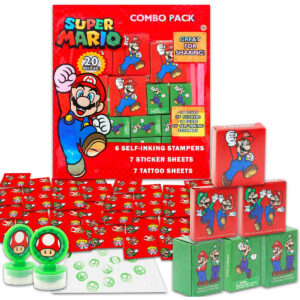 B0DCQC1GYF.jpg Super Mario Party Favors Bundle for 20 Kids Birthday Guests