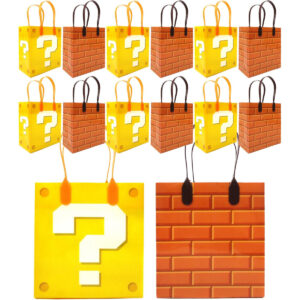 B0BSG53KKX.jpg TINYMILLS Super Bros Party Favor Treat Bags - 12 Pack