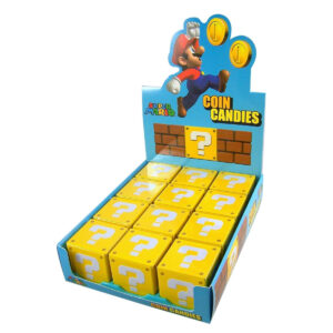 B003L8H6QY.jpg Super Mario Bros. Coin Candies Display Box - 12 Count
