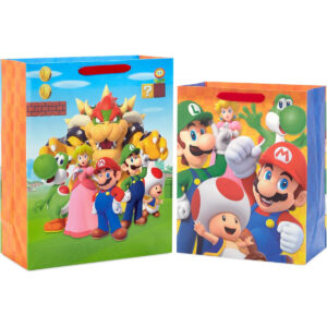 B0CV8L7MG7.jpg Super Mario Brothers Gift Bags for Party Favors (2-Pack)