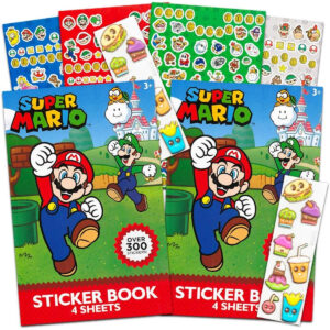 B00VF2FOYE.jpg Super Mario Stickers Party Favor Packs - Over 600 Count