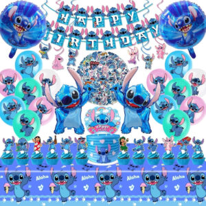 B0FNWS67MF.jpg Stitch Birthday Party Supplies Set: Tableware & Decorations