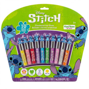 B0D2671V59.jpg Disney Stitch 10-Piece Plant-Based Lip Gloss Set for Kids
