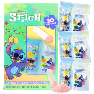 B0FTB6TK7M.jpg Disney Lilo and Stitch Strawberry Dipping Sticks Candy 20ct