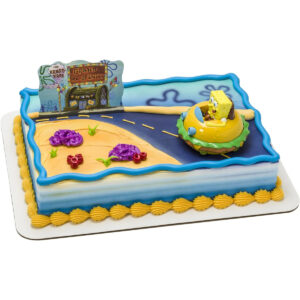 B0124T2ZSO.jpg SpongeBob SquarePants Krabby Patty Cake Topper Party Set