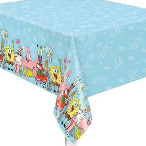 B08CNM2QL7.jpg SpongeBob SquarePants Plastic Table Cover for Kids Parties