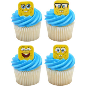 B0D3LXVTVS.jpg DecoPac SpongeBob SquarePants Cupcake Rings - 24 Pack