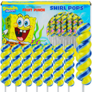 B0DXFGJHX8.jpg SpongeBob Swirl Lollipops 20pk for Birthday Party Favors