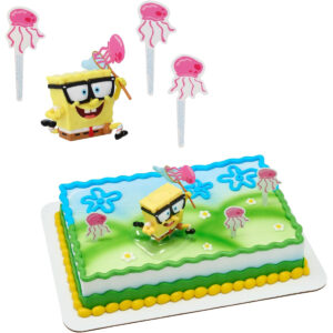 B0GD3145M5.jpg DecoPac SpongeBob Jellyfish Fields Cake Topper Set